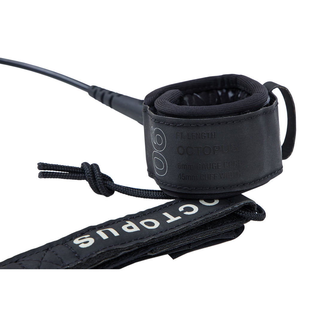 MISSION: CONTROL 6FT SURF LEASH - BLACK