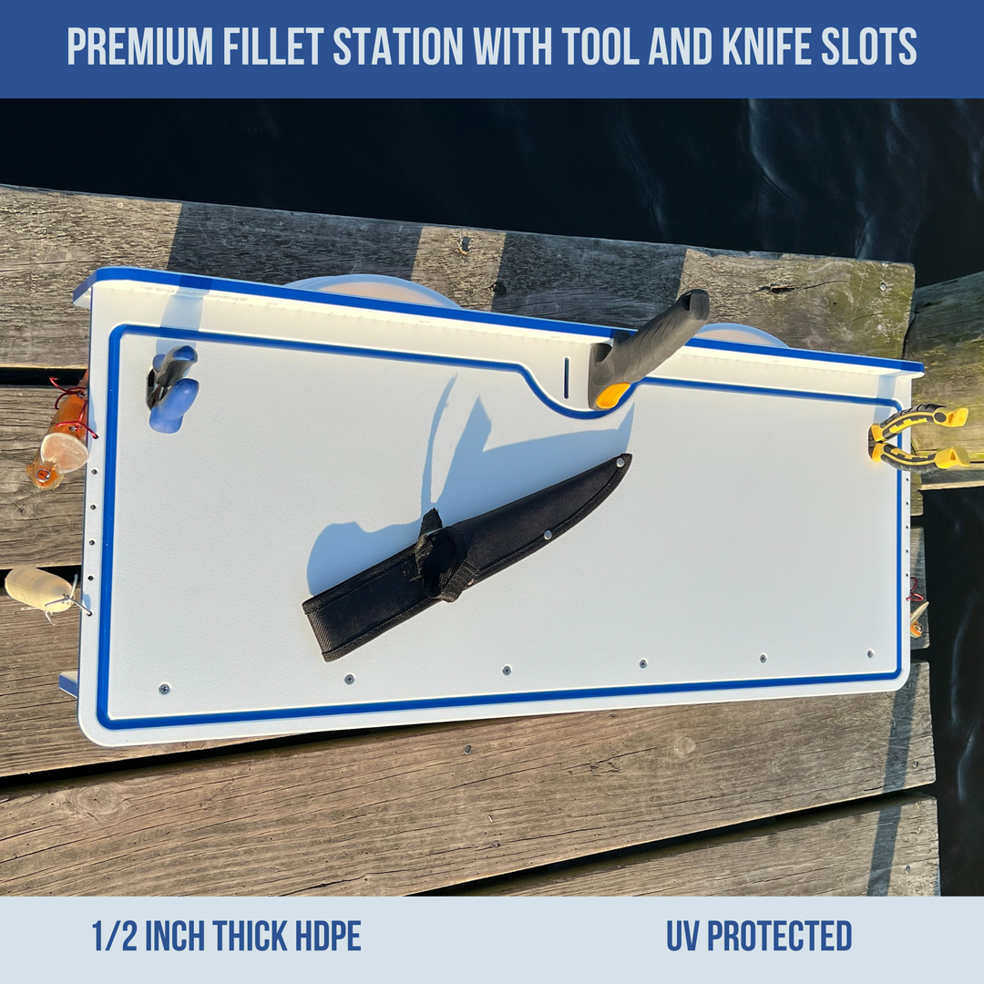 TRAPSKI Premium Double Bucket 33" Raised Fillet Table Cutting Board | Made in the USA