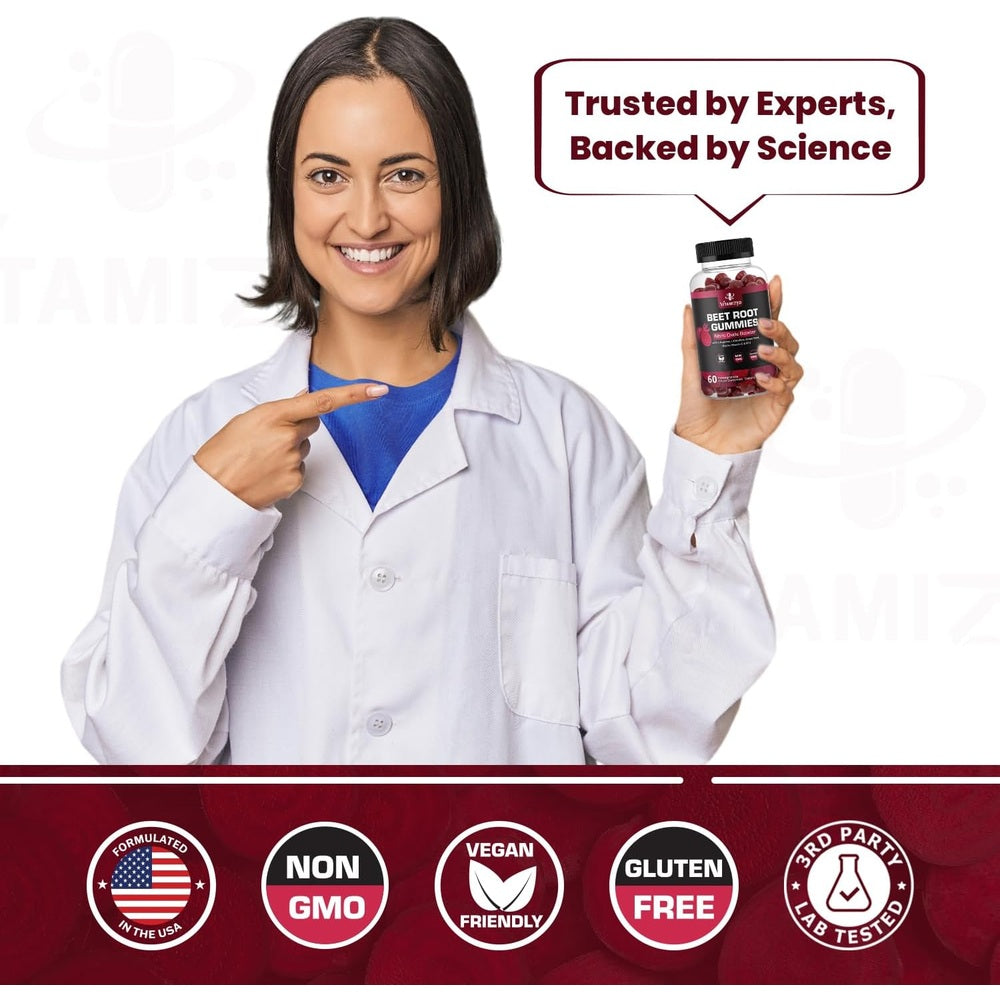 VITAMIZED Beetroot Gummies - Nitric Oxide Supplement