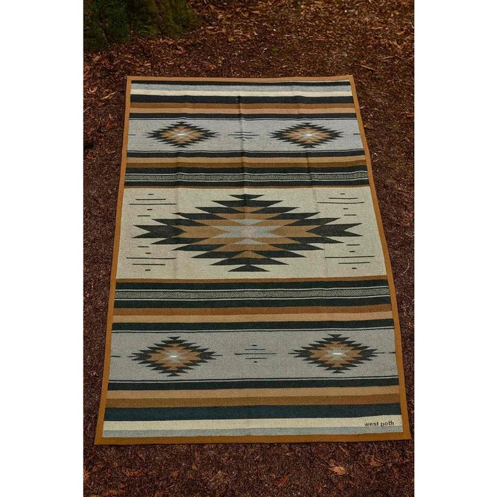 West Path Canvas Camping Blanket - Waxed Canvas Outdoor Blanket / Bushcraft Blanket