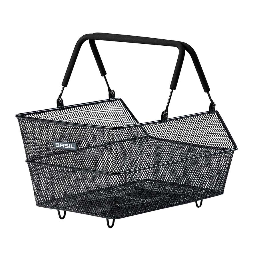 Basil, Cento MIK, Basket, Rear, 39x24x21 cm, Black