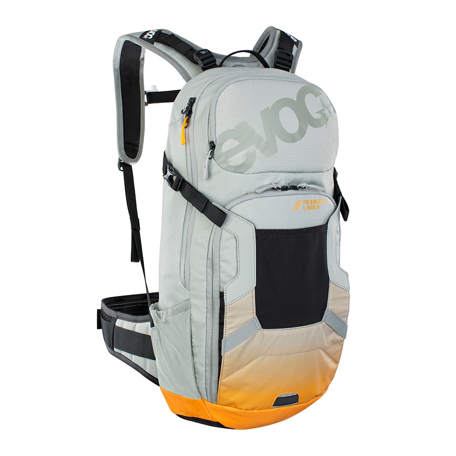 EVOC, FR Enduro E-Ride 16, Protector backpack, 16L, Stone/Bright Orange, ML