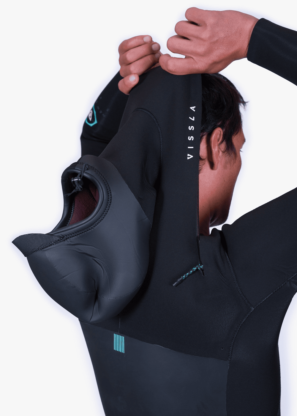 New Seas 4-3 Hooded U-Zip Wetsuit