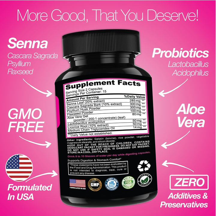 7 Day Cleanse Program | Colon Detox with Natural Laxative for Constipation & Bloating