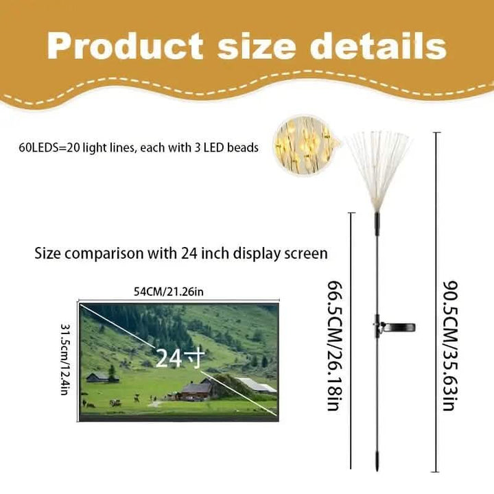 Solar Outdoor Decorative Lights with 8 Lighting Modes