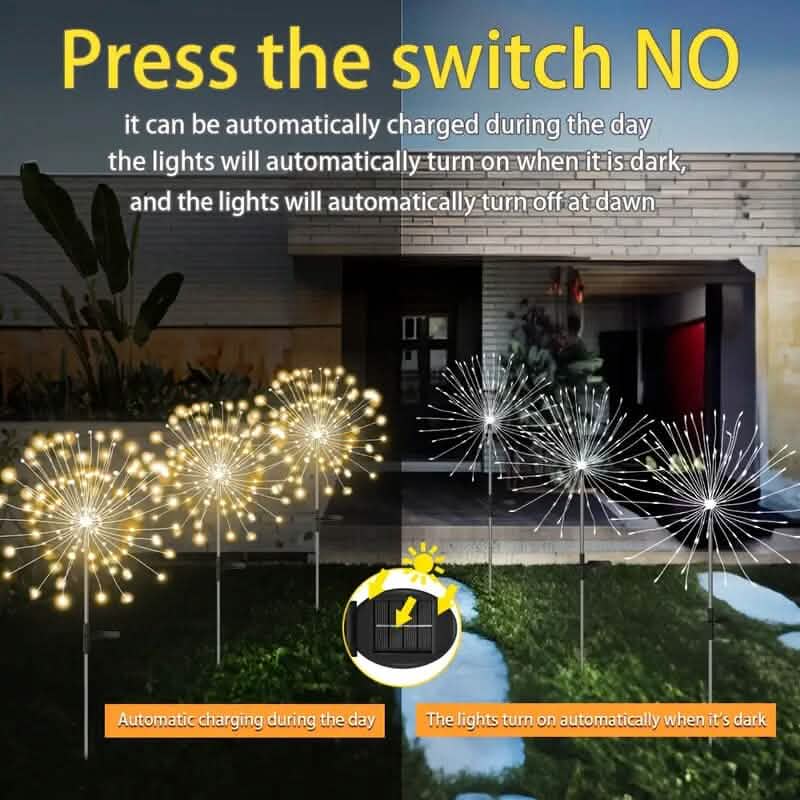 Solar Outdoor Decorative Lights with 8 Lighting Modes
