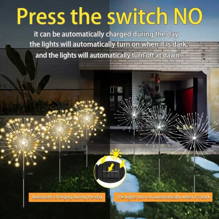 Solar Outdoor Decorative Lights with 8 Lighting Modes