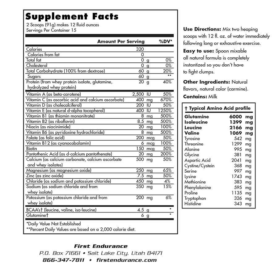 First Endurance Ultragen Drink Mix