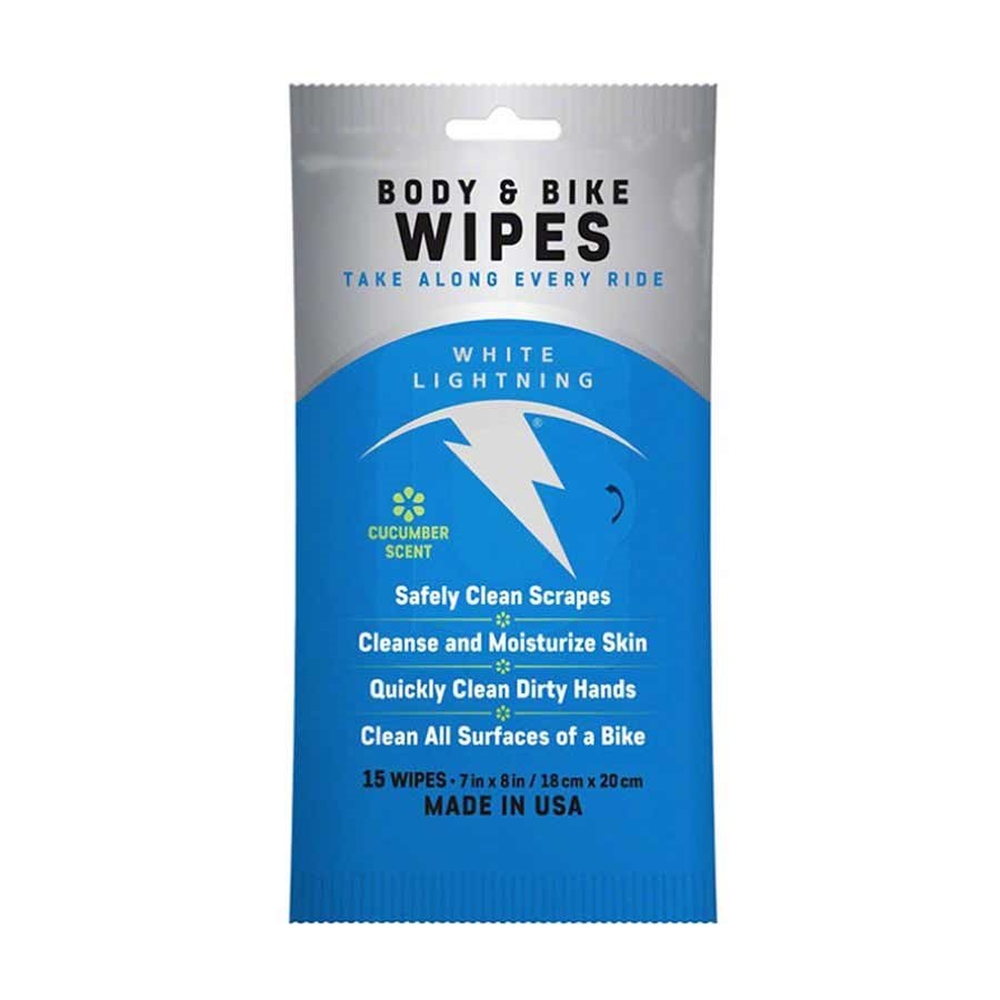 White Lightning Body & Bike Wipes