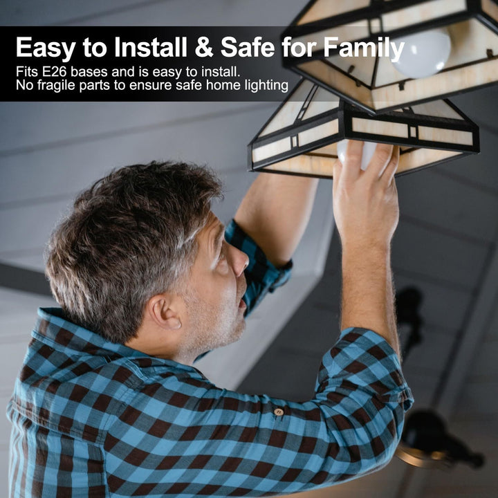 A19 LED Light Bulbs - Energy Efficient 4-Pack