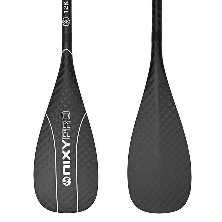 NIXY 3-Piece Adjustable 100% 12K Carbon Fiber SUP Pro Paddle