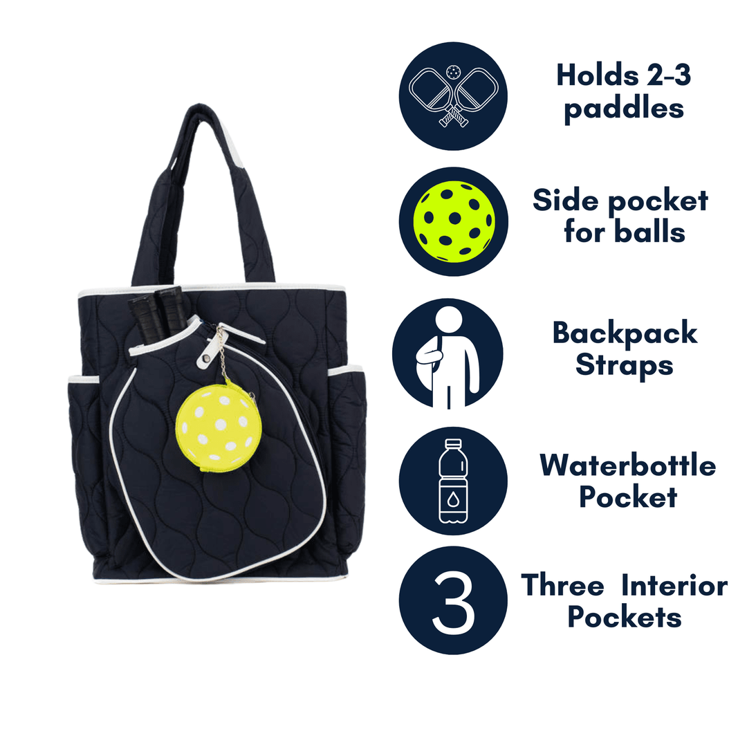 Fifth Ave Pickleball Convertible Tote Bag/Backpack