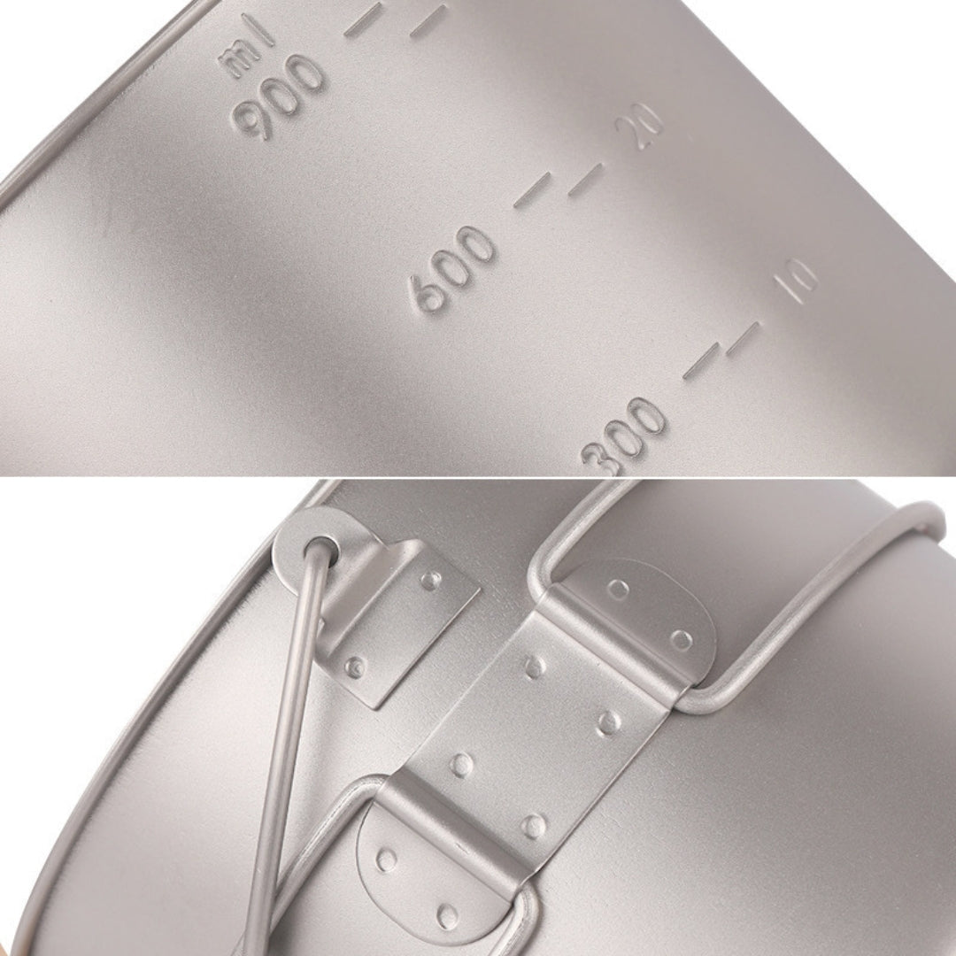 Near Zero Outdoor Gear Titanium Cooking Pot - 1100 ml