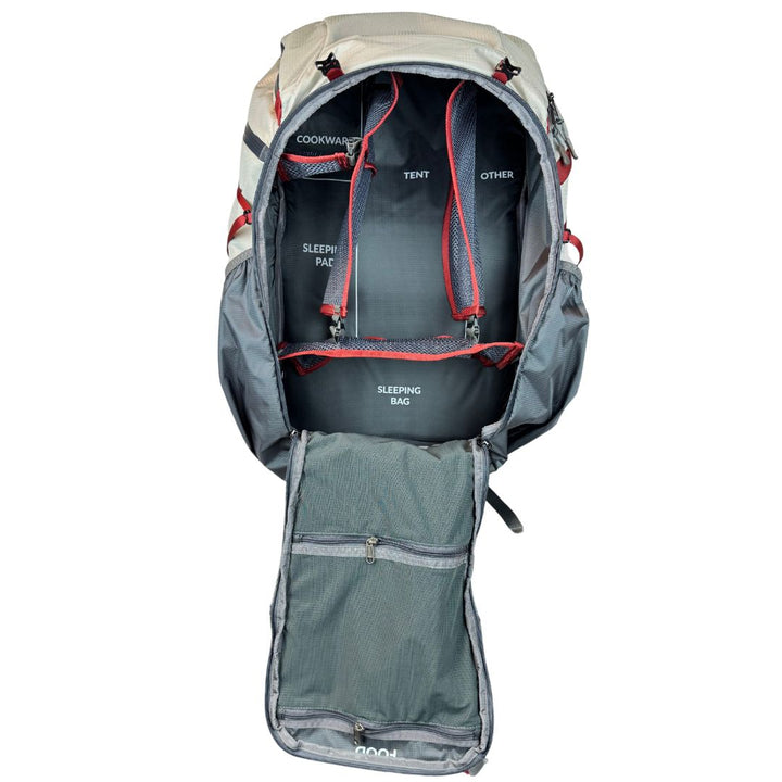 Near Zero Outdoor Gear THE DEAN™ Hiking Backpack 60L