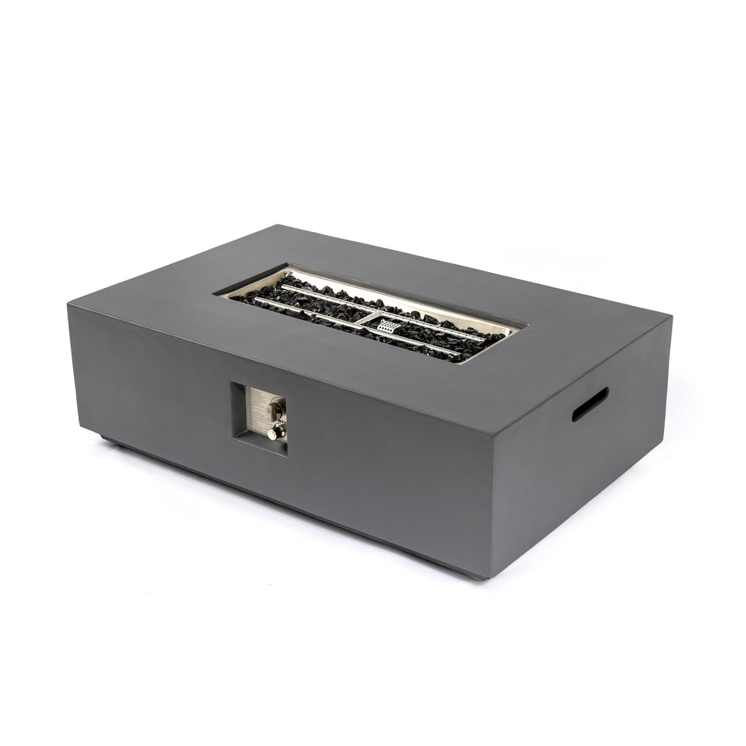 Volon Modern Rectangular Fire Pit Table