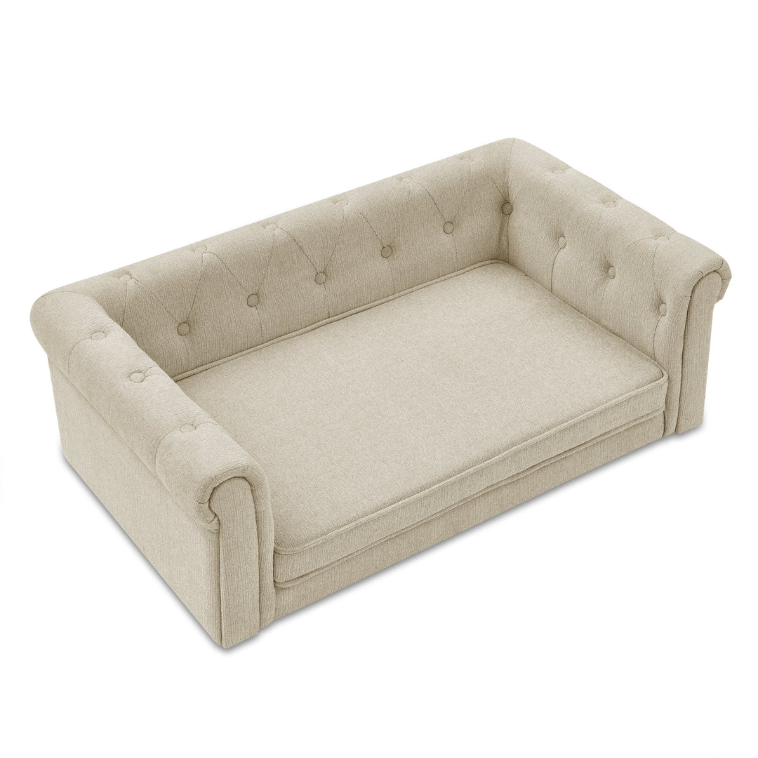 Modern Elegant Rectangle Elevated Pet Bed
