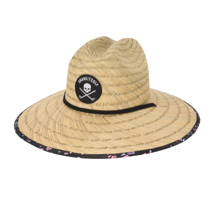 Shank it Golf Straw Paint Splatter Hat