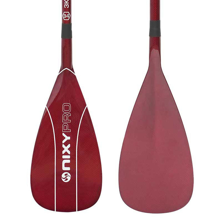 NIXY 3-Piece Adjustable 100% 3K Color Carbon Fiber SUP Pro Paddle