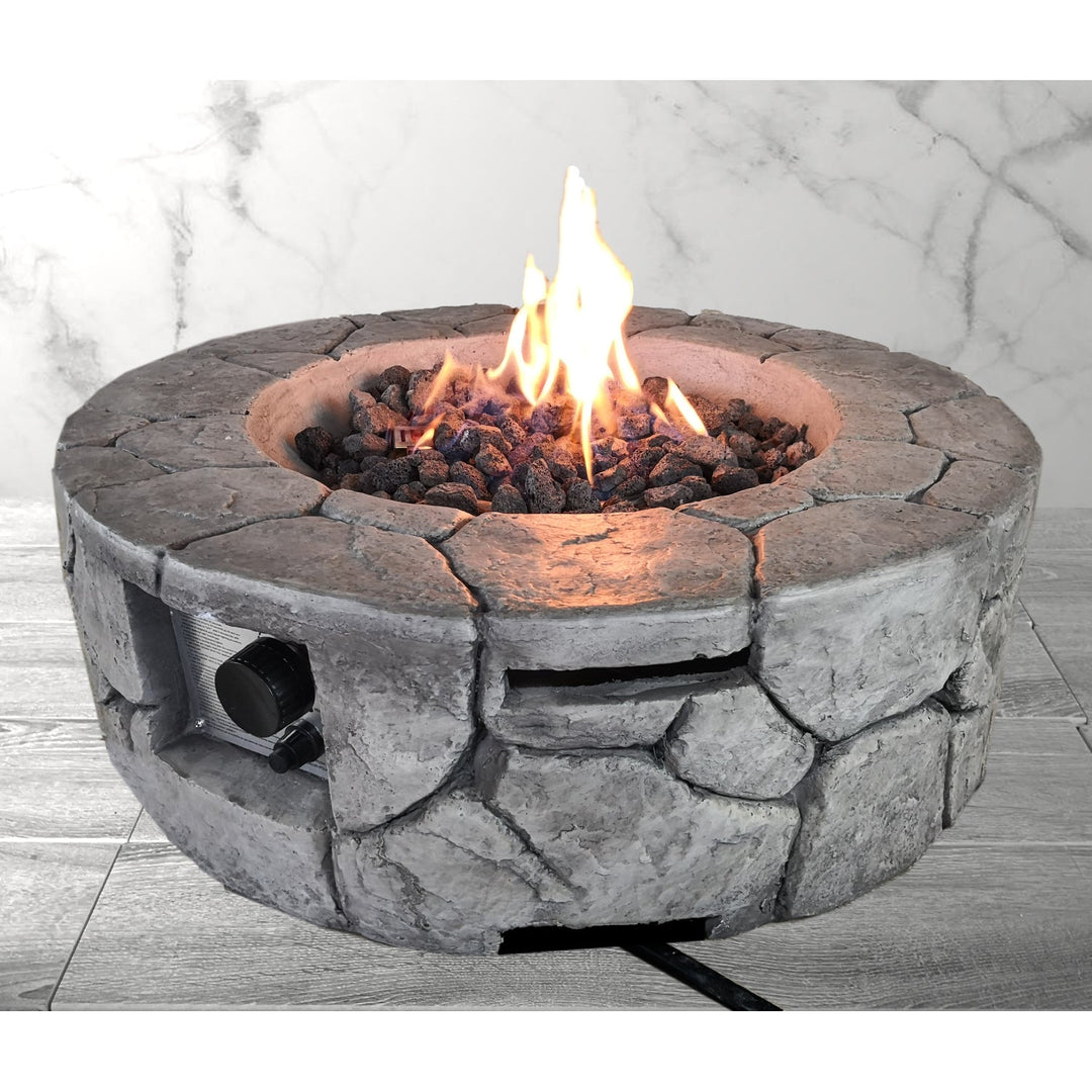 Outdoor Fire Pit Concrete Design | 9'' H x 28'' W