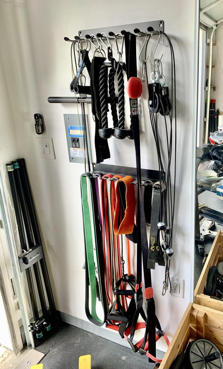 Gym Equipment Organizer for Bands and Jump Ropes