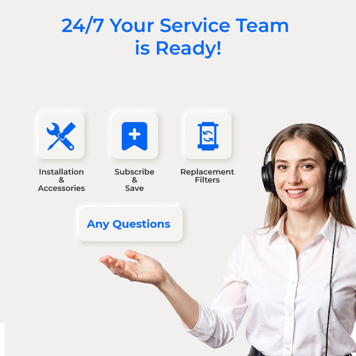 Waterdrop 2.25-gallon King Tank Gravity Water Filter System, With Stand