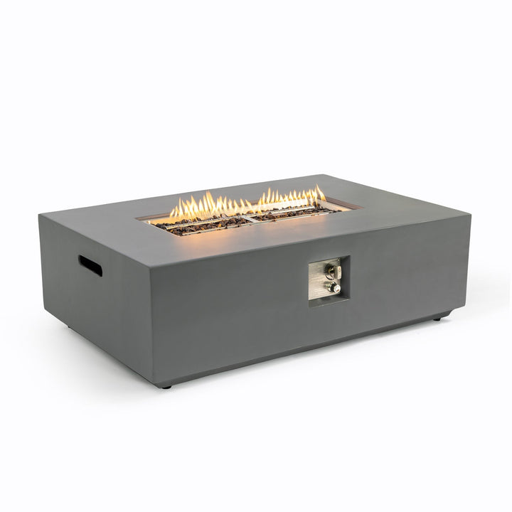 Volon Modern Rectangular Fire Pit Table