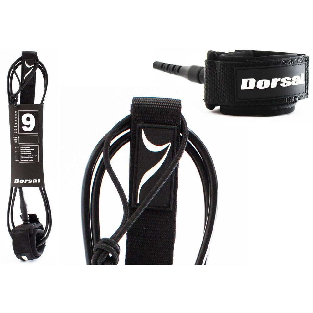 DORSAL Surf Leash for Surfboard, Longboard & SUP