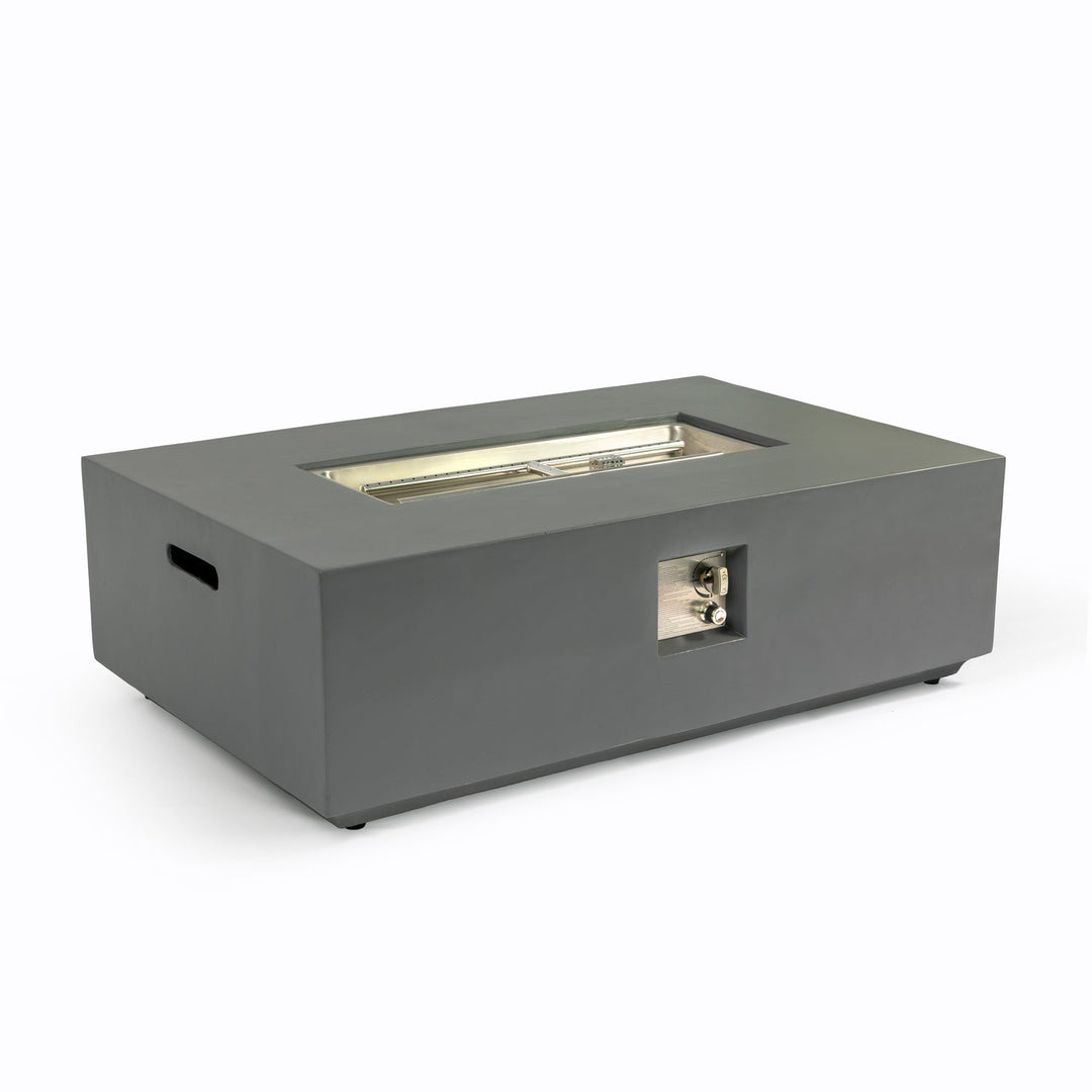 Volon Modern Rectangular Fire Pit Table