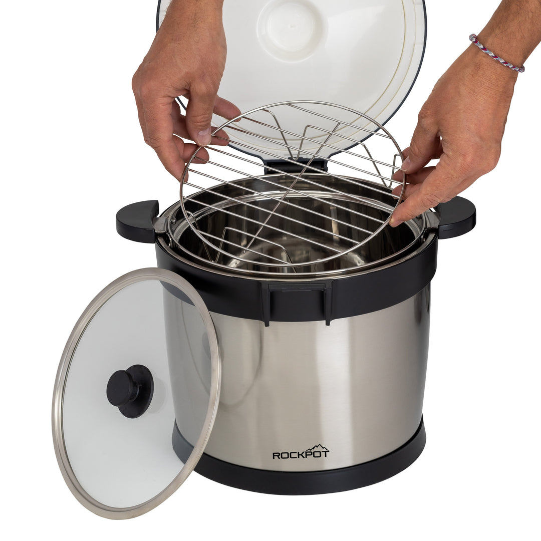 7QT RockPot Original - Portable Cooking Pot for Outdoor Use