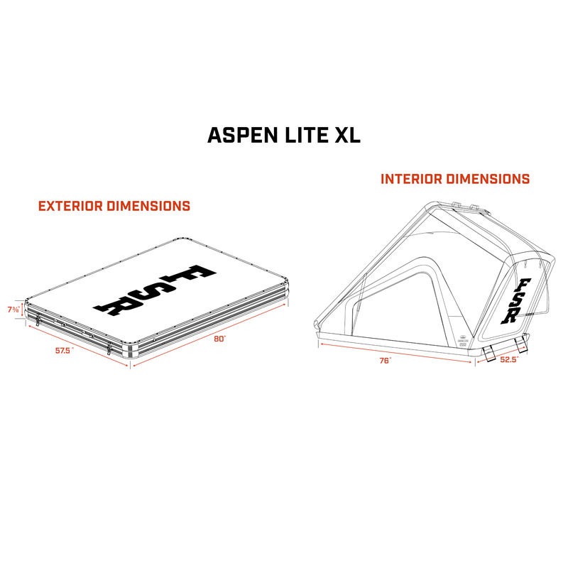 Freespirit Recreation Aspen Lite XL - Rooftop Tent