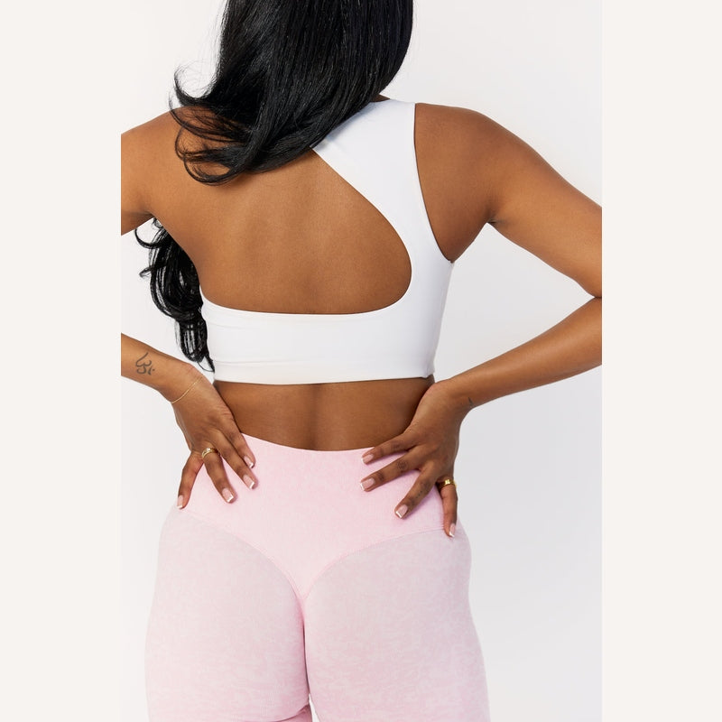 Astoria LIVE LUXE Open Back Crop - White