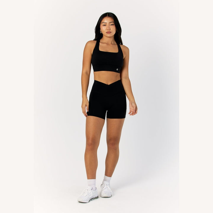 Astoria LIVE LUXE Square Neck Crop - Black