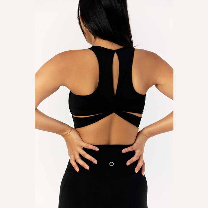 Astoria LIVE LUXE Square Neck Crop - Black