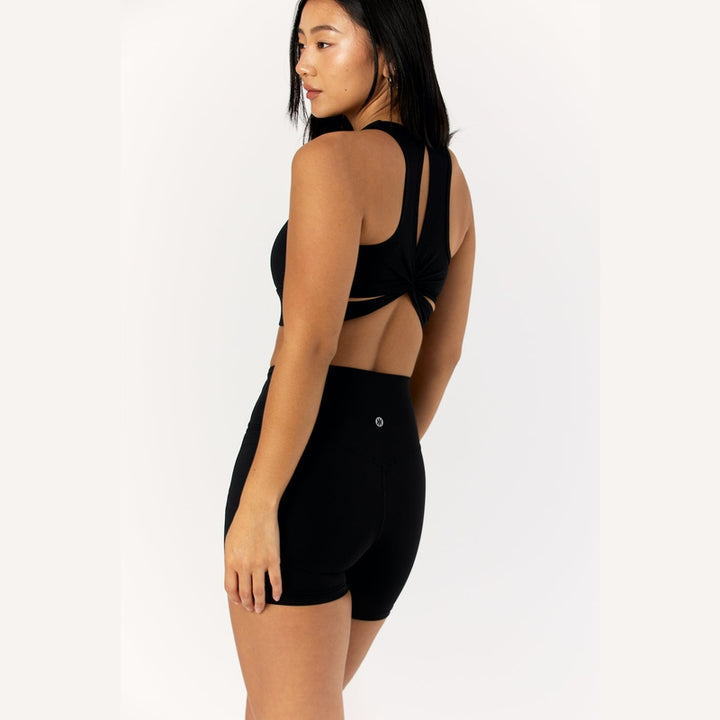 Astoria LIVE LUXE Square Neck Crop - Black