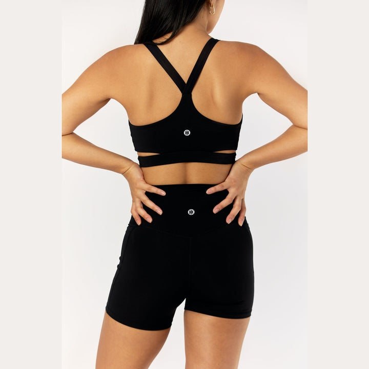 Astoria LIVE LUXE Crossover Crop - Black