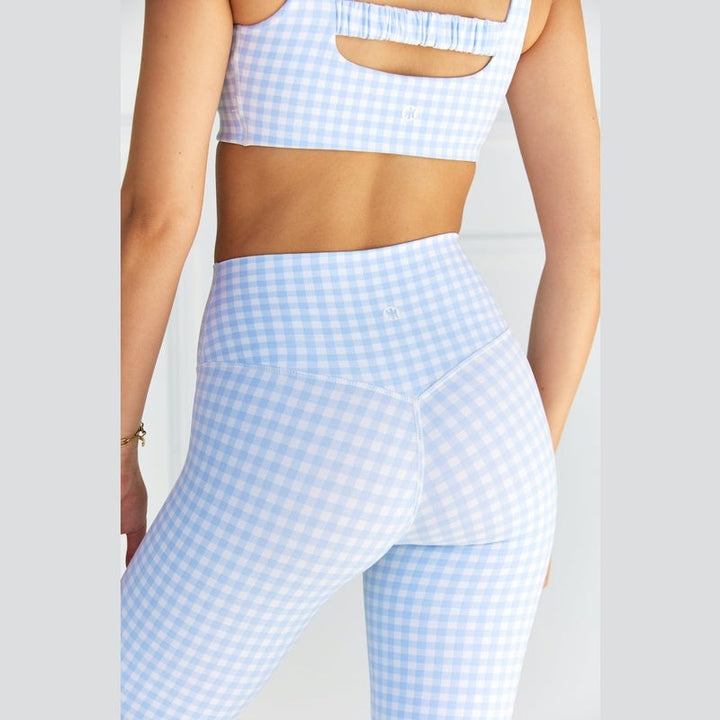 Astoria LUXE BALANCE Full Length Legging - Blue Gingham