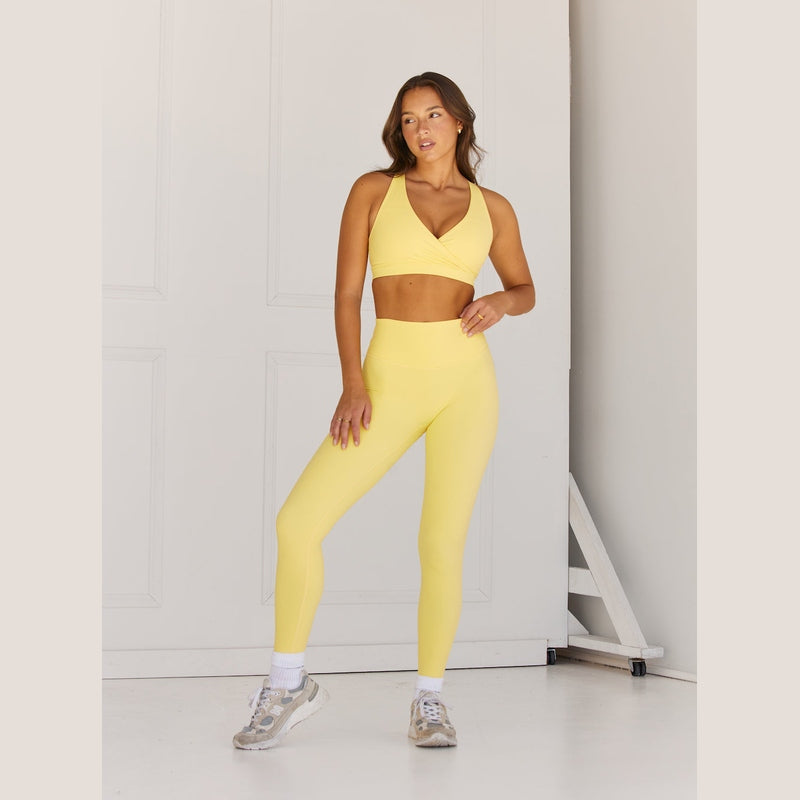 Astoria LUXE BALANCE Plunge Sports Bra - Marigold