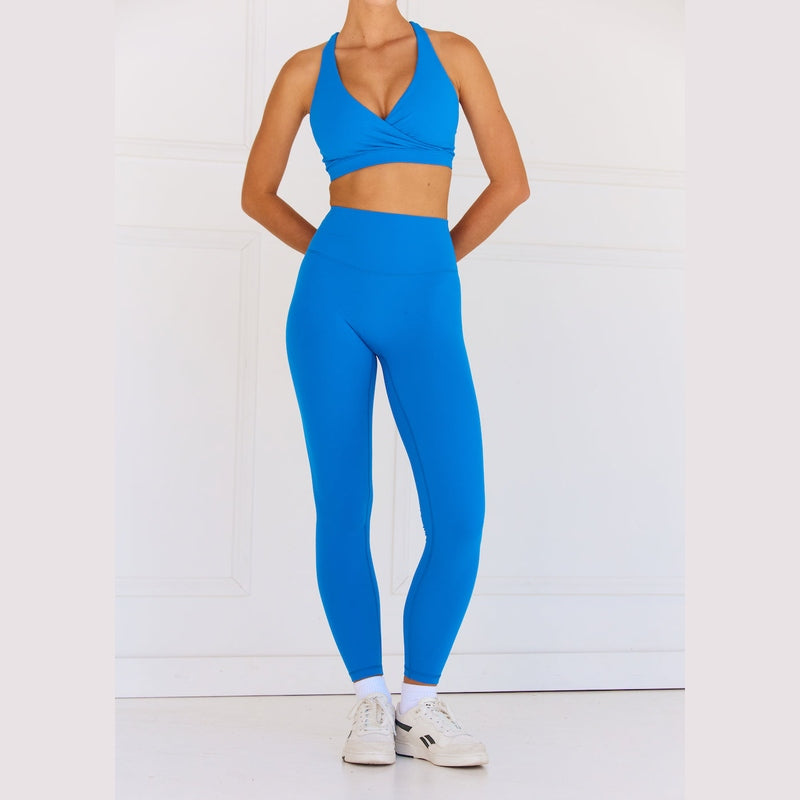 Astoria LUXE BALANCE Plunge Sports Bra - Sapphire Blue