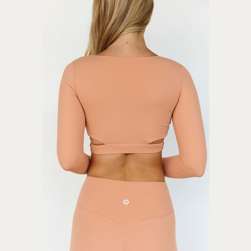 Astoria BALANCE Crossover Sleeve Crop - Spice