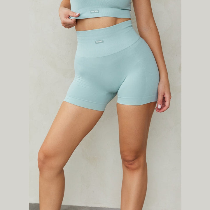 Astoria CONTOUR Ribbed Seamless Short - Seafoam