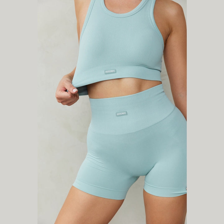 Astoria CONTOUR Ribbed Seamless Short - Seafoam