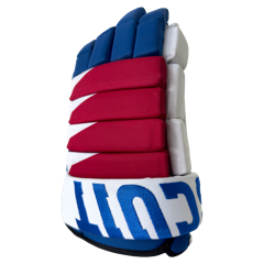 ALEX Hockey Gloves for Players - Red/White/Blue