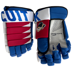 ALEX Hockey Gloves for Players - Red/White/Blue