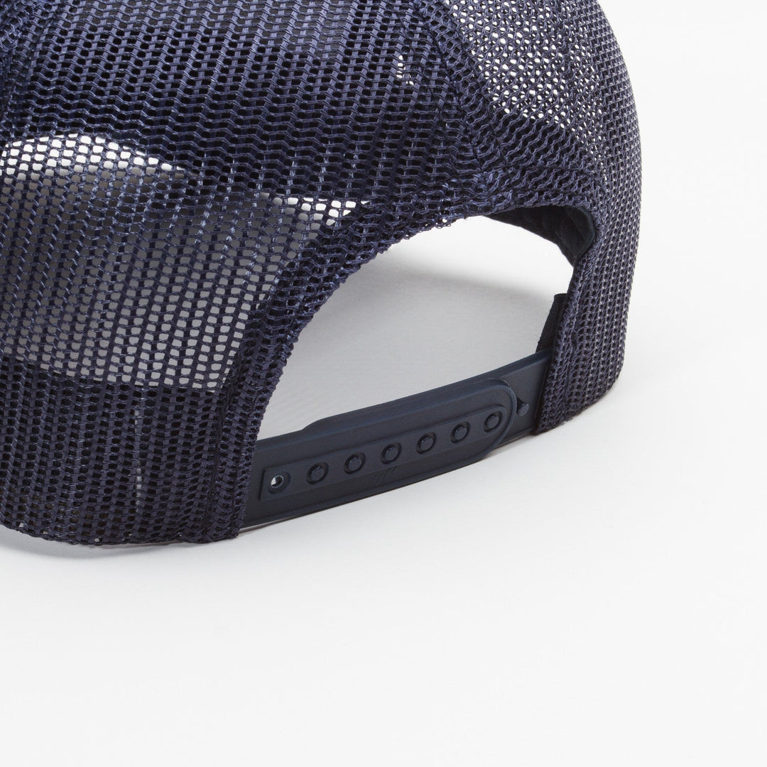Navy Almond Trucker Hat