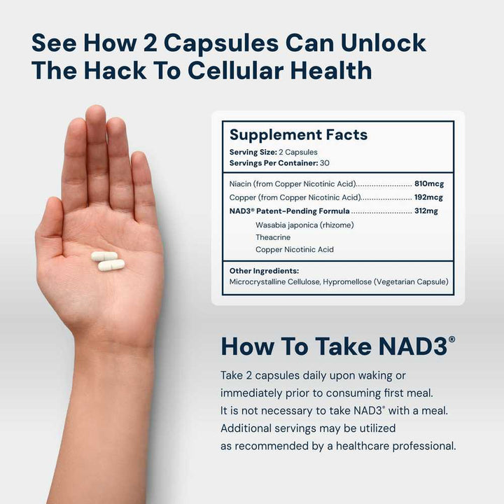 NAD3® 60 - NAD+ Booster for Inflammation Relief