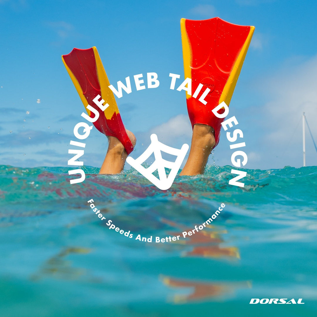 DORSAL Lifeguard Floating Swim Fins for Bodyboarding