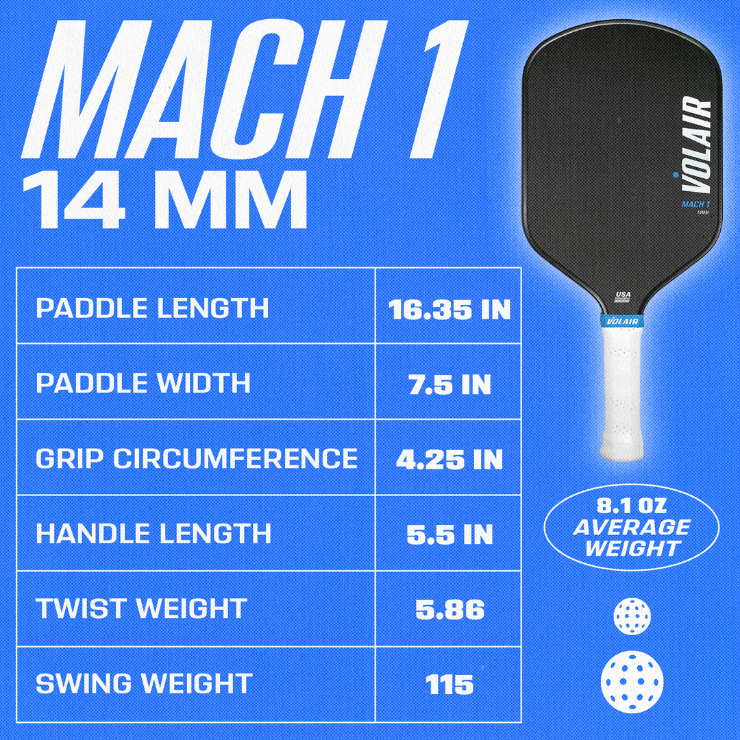 Volair Mach 1 Pickleball Paddle