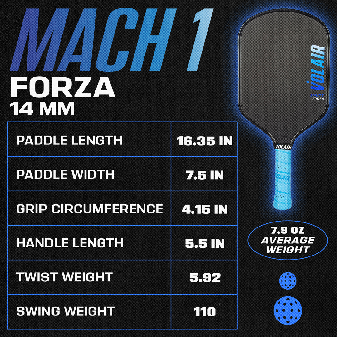 Volair Mach 1 Forza Pickleball Paddle