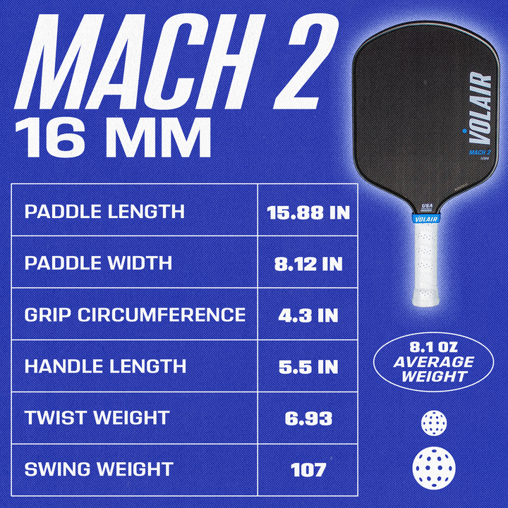 Volair Mach 2 Pickleball Paddle