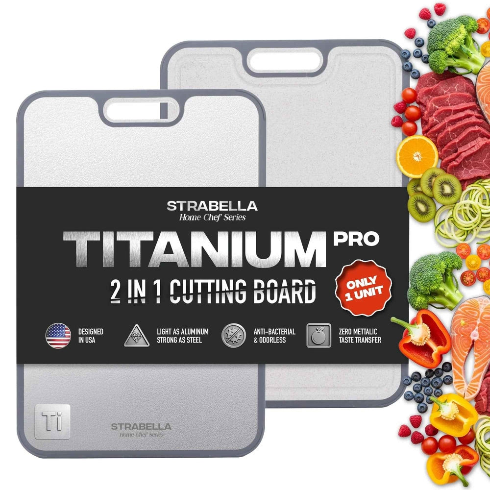 Titanium Cutting Board – Durable, Antibacterial Gift Set